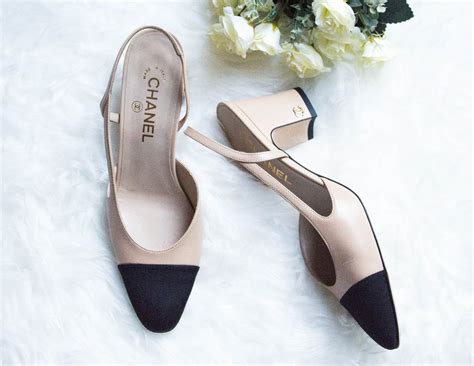 bezowo czarne buty chanel|Pumps & Slingbacks .